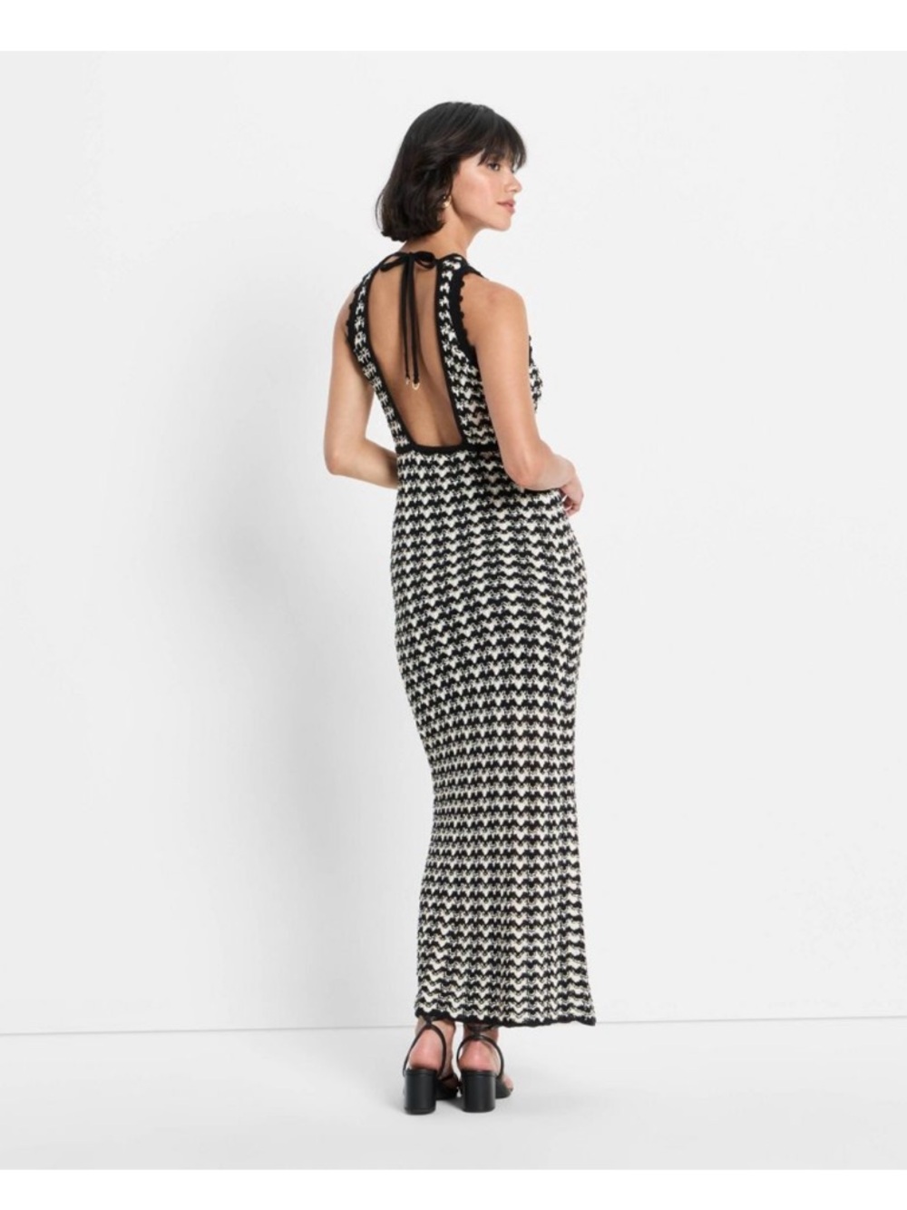 Women's Open Back Maxi Sweater Dress - Future Collective